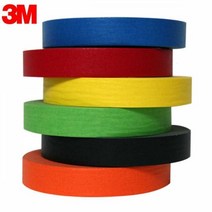 3M 칼라 종이 마스킹테이프 20mm x 40M 3M 그린색