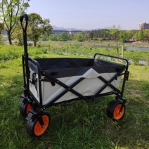 F-S 폴딩 트레일러 캠핑카고트레일러, 12 베어링 오프로드 8 인치 PU 휠 브레이크 더블