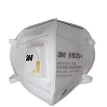 3M 산업용 방진마스크 9502V+ 산업용 공업용 낱개 1매, 단품