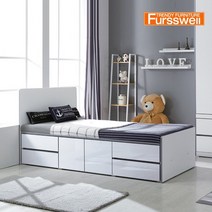 퍼스웰 원스타 2단서랍침대B형(매트제외).싱글(WOOD_170), 없음