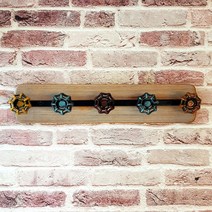 앤틱 5구 밸브모양 현관 코트 훅