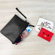 td 토단 취미키트 가죽 파우치 만들기-1인세트 집콕생활DIY, 검정