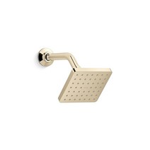 Kohler 24805-AF K-24805-AF 병렬 단일 기능 샤워헤드 2.5GPM 생생한 프렌치 골드, 1.75 GPM, Vibrant French Gold
