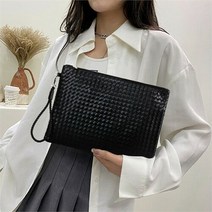 셀러허브(잡화) [라일리] Rly 남여공용 고급스런 위빙짜임 바디 스타일 빅 클러치백