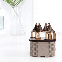 영공방 DIY회전 우드 오르골-부산 광안대교 YM-956 3D 입체퍼즐, 해당상품, 1