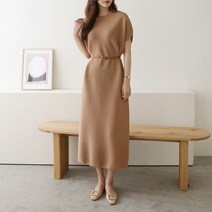 린넨 홀가먼트 반팔 여름 롱 원피스 in