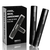 랑스 메탈스틱 차량용 방향제 블랙, 아델라 위드 튤립, 2개