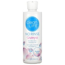 CleanLife 모발 관리 No Rinse 샴푸 8 fl oz (236.6 ml), 236.6ml