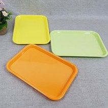 오메가키친 칼라 멜라민쟁반 트레이, 5)왕대 805_주황