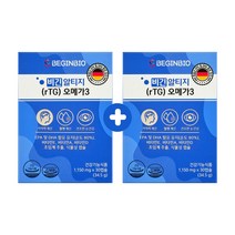 [1+1] 비긴바이오 알티지(rTG) 오메가3 1150mg x 30캡슐 x 2box, 60캡슐(30캡슐x2박스)