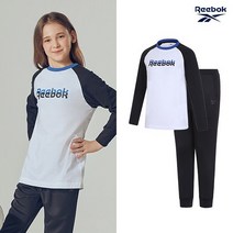 REEBOK 리복키즈 스트레치 트레이닝 2종세트 화이트 주니어용 170사이즈까지