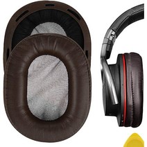 소니 MDR-1A 1ABT 1ADAC 교체 용 헤드폰 헤드 밴드 덮개 커버, [다크브라운]전용 이어패드 (1쌍:2개), 브라운 이어패드 1쌍