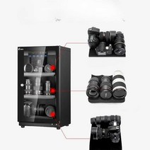카메라 제습기 장비 보관함 진열장 장식장, 0L(40L)-(CNC)(우드그레인블랙)45W