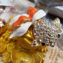 잉어 열쇠고리/재물운상승/풍수소품/보석 키홀더, 단품, 단품