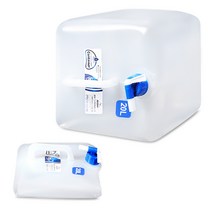 STARRY 접이식 워터저그 물통 캠핑 대용량 휴대용 물주머니 2p, 20L*2