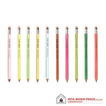 키타보쉬 연필형 샤프 목재샤프 W-300R, 형광분홍 / W-300R-PK