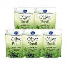 무궁화 키친솝 친환경 주방세제 올리브&바질 1.2L, 5개