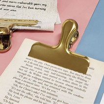 3P+1P 대형 금속집게 메탈 디자인 대왕 골드집게 예쁜 메모집게 인테리어소품