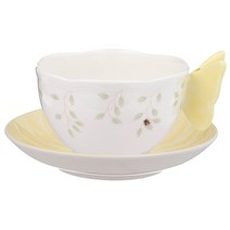 레녹스 버터플라이 미도우 커피잔, 2p(커피잔 1p + 잔받침 1p), 혼합색상