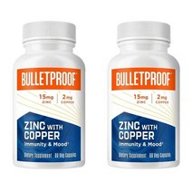 Bulletproof 블릿프루프 아연 구리 60캡슐 2팩