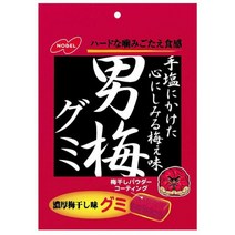노벨 제과 오토코 우메 젤리 Nobel Confectionery Otoko Ume Gummy 38g 6개