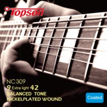 Topson Nickel Plated Steel (Balanced Tone) Extra Light Gauge (009) Electric guitar strings 일렉기타 스트링, Nickel Plated Steel (Balanced Tone) (009)