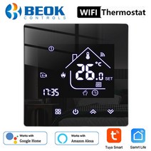 스마트 온도 제어 시스템 beok tuya wifi thermostat for gas Boiler floor heating temperature controller for, ep(전기 16a), 와이파이