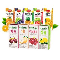 프레주 청귤 190ml x 24팩 델몬트 드링크 미닛메이드 조이 사과 오렌지 포도 오렌지 옵션, 롯데-델몬트사과드링크190㎖(32