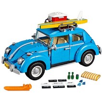 T1 Doka 10220 캠핑카 밴 개조 트럭 MOC 빌딩 블록 자동차 모델 브릭 버스 DIY 신제품, 02 no Original Box
