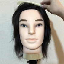 스타일링 연습용 남성용 인모 통가발 15cm hg_d HG-53, 2개