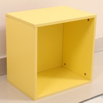 컬러사물함 문달린사물함 큐브사물함 컬러큐브책장 컬러조합사물함 컬러캐비닛 컬러책장, 기본형 옐로우