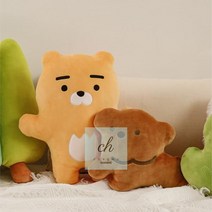 카카오프렌즈_형태_쿠션_세트_-_강아지와_라이언 3BC6