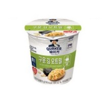 퀘이커 구운 김 오트밀 시리얼컵, 50g, 1개