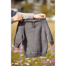 [라미니팅] 대바늘DIY 심플 베이비스웨터, 24~36개월, 옐로우