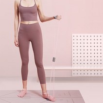 요가 스트레칭 전신운동 홈트레이닝 8자형 튜빙밴드, 핑크