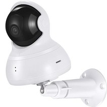 Boao YI 돔 카메라 및 YI 클라우드 홈 카메라용 벽 마운트 YI 캠용 360도 조절 가능한 보안 브래킷 홀더 (카메라 미포함) (화이트)
