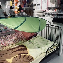 이케아 침대캐노피 나뭇잎가리개 햇빛가리개 블라인드, 핑크