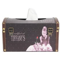 위하우스 오드리햅번 우드 티슈케이스 집들이 선물 직사각 휴지 각티슈 휴지곽 티슈커버