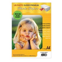 UB포토 광택 컬러레이저 포토용지 157g 100매, A4, 2개