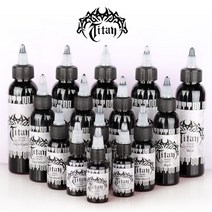 하나뷰티 타투색소 타이탄 문신용 잉크 TITAN TATTOO INK, 1개, 블랙 - 0.5