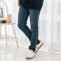 트로프 워싱 스트레이트 청바지