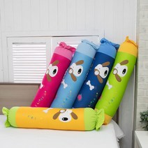 꿀몽 포비 사탕베개 에어메쉬원단 3D메쉬원단 롱베개 긴베개 바디필로우 아동베개 유아베개 성인베개 베, 딥블루(솜미포함)