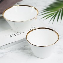 골드라인 대접1P 골드림 고급스러운 골드식기