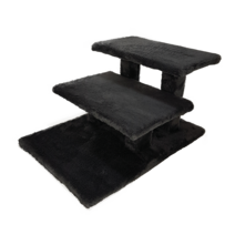 8 DECO 강아지계단 나무계단 조립이 필요없는 스텝, 3단 나무계단 다크그레이