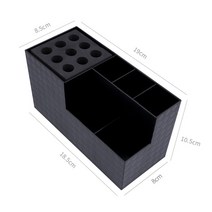 가위 꽂이 바버샵 다용도 정리대 도구 미용실 미끄럼 방지 보관 상자 소켓 이발소 메이크업, 1개, 2세대 스펀지 블랙