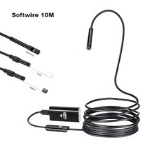 누수탐지기 내시경카메라 배관 감지기 하수도 산업용 휴대용 스마트폰 내시경 초소형 청음식 카메라 청진기 청음누수 탐지기 장비 wifi endoscope camera 720p hd, 소프트와이어 10m