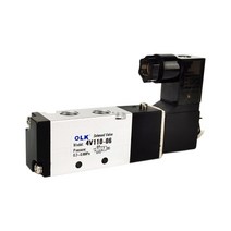 피팅밸브 4V11006 5 웨이 2 위치 18 "공압 제어 솔레노이드 밸브 DC 24V 12V AC 110V AC220V 4mm 6mm, 01 Only 4V110-06_03 DC24V