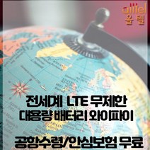 유럽 미국 일본 중국 전세계통합 데이터무제한 와이파이 김해대구공항수령, 1개, 김해공항_수령/반납일기준 구매필요