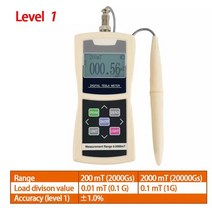 라돈 측정기 디지털 02400mT24000Gs 홀 센서가있는 표면 자기장 플럭스 테스트 용 영구 자석 가우스 테슬라 미터 15cm, [02]