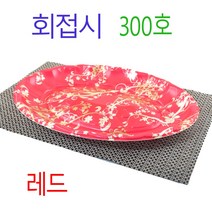 일회용회용기 회접시 타원회포장접시 회배달용기 SS300호 200개, 1)레드300호  200개, (박스)